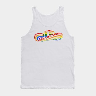 Colombian Sombrero Vueltiao in Rainbow Colors Tank Top